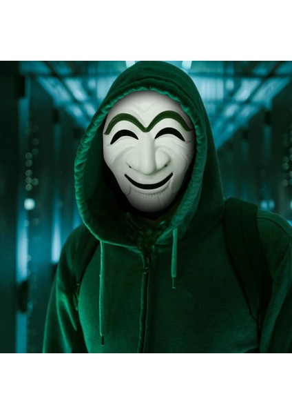 Bfs Nessiworld Koreli Hırsız Teatral Hahoe Maskesi - Para Heist Maskesi - Dali Maskesi fırsatları