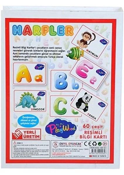 Bfs Playwood Eğitici Resimli Bilgi Kartları Harfler 26