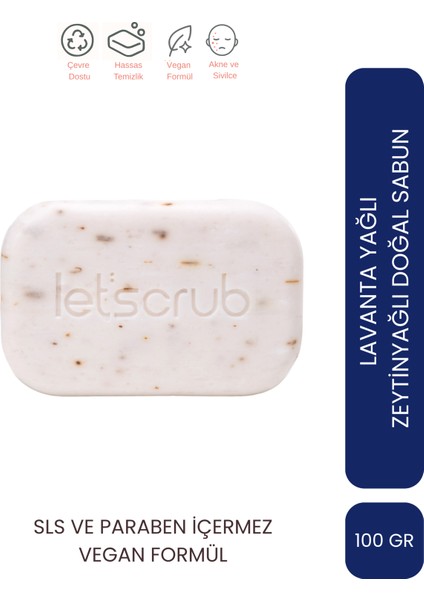 Zeytinyağlı Doğal Sabun Lavanta Kokulu Rahatlatıcı Ve Koruyucu 100 Gr