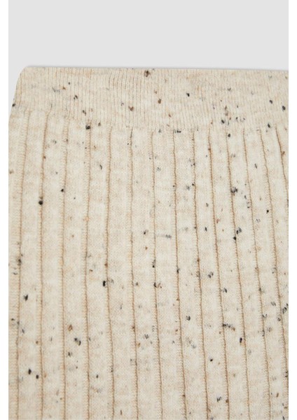 Regular Fit Esnek Belli Basic Düz Maxi Triko Etek B0090AX23WN