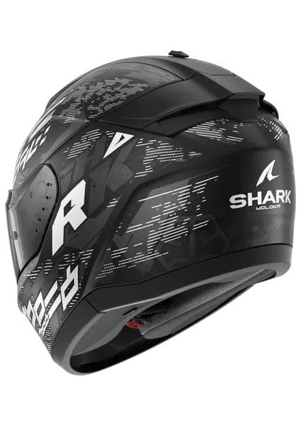 Kask Shark Rıdıll 2 Molokai Mat Kapalı Siyah/gri