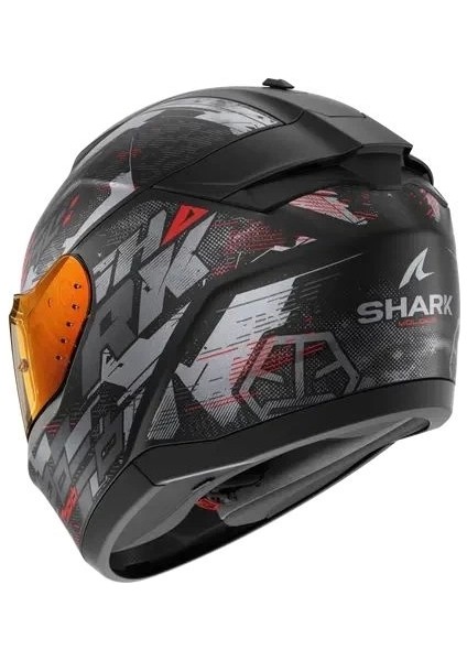 Kask Shark Rıdıll 2 Molokai Mat Kapalı Siyah/kırmızı