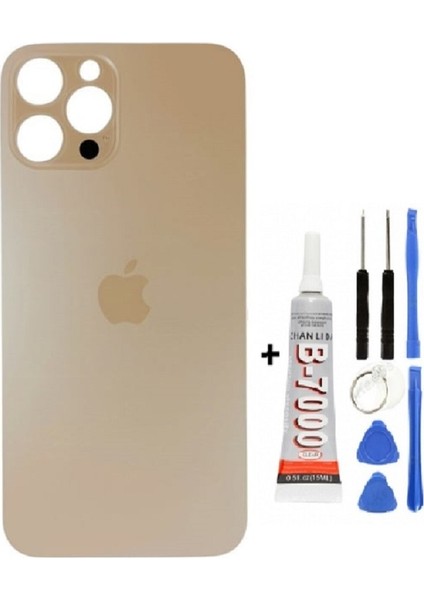Iphone 12 Pro Arka Kapak Cam +Yapıştırıcı B700 + Tamir Seti