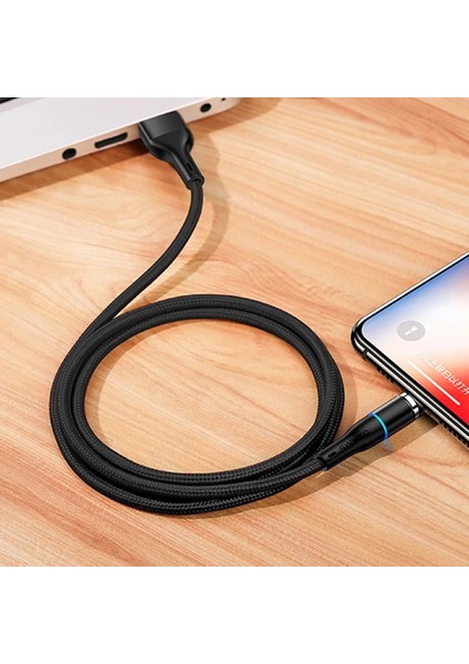 Usams Mıknatıslı Başlık Iphone 14-13-12-11 USB Şarj KABLOSU-(1903) - CPT107806-7355