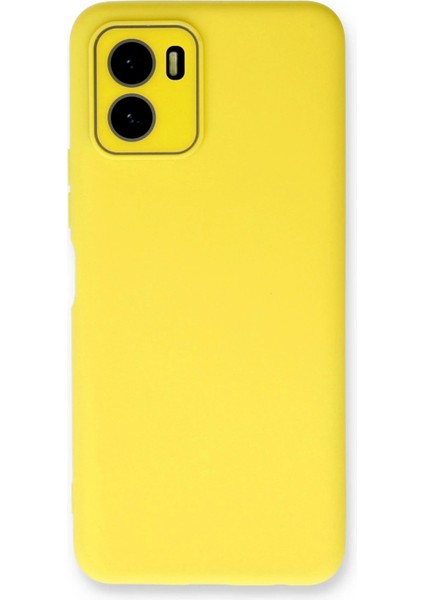 Vivo Y15S Kılıf Lansman Glass Kapak - Sarı - CPT104226-4139