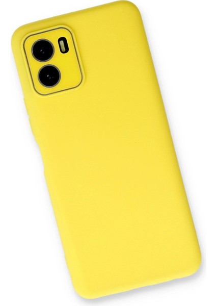 Vivo Y15S Kılıf Lansman Glass Kapak - Sarı - CPT104226-4139