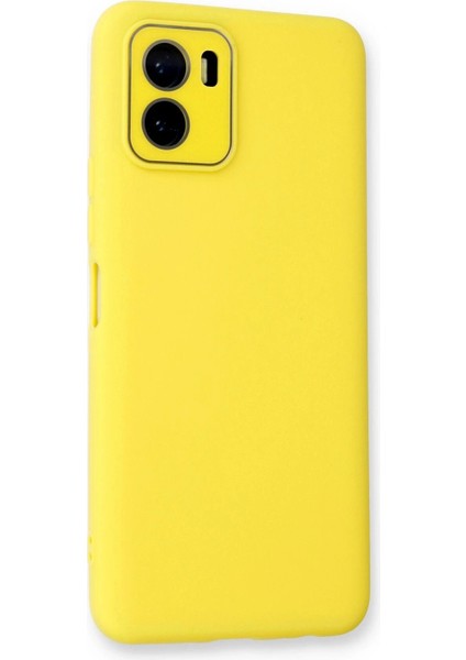 Vivo Y15S Kılıf Lansman Glass Kapak - Sarı - CPT104226-4139