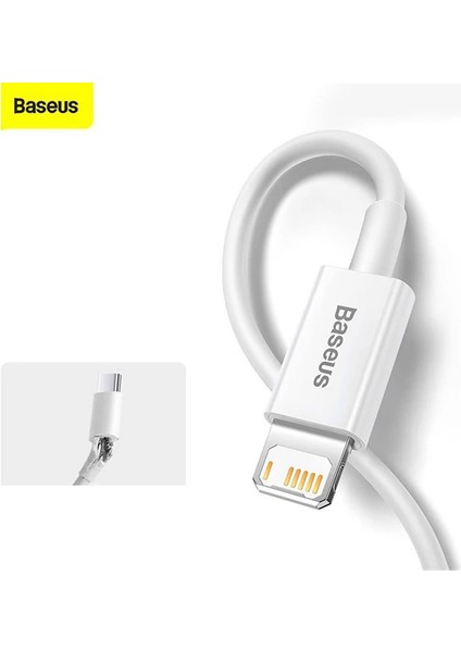 Baseus Superior Series USB To Lightning iPhone Hızlı Şarj Kablosu 1 Metre 2.4A-( - CPT107466-44
