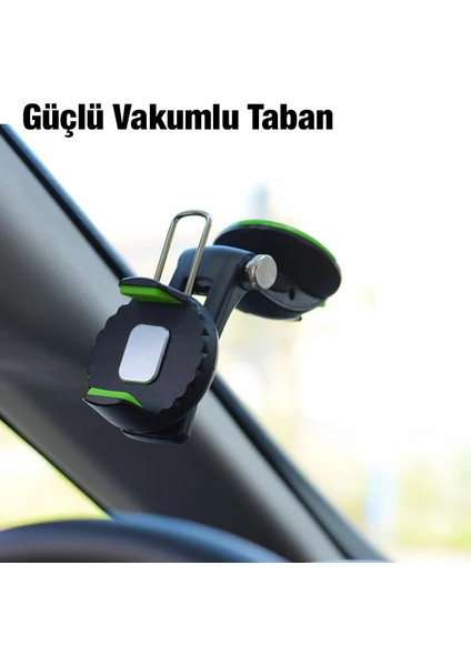 Ally 360 Dönebilen Torpido Üstü Vakumlu Araç Oto Telefon TUTUCU-(1903) - CPT109977-1935