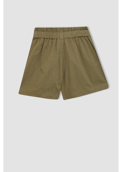 Kız Çocuk Keten Şort
