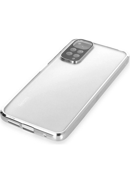 Xiaomi Redmi Note 11 Kılıf Lensli Silikon - Gümüş - CPT107861-4751