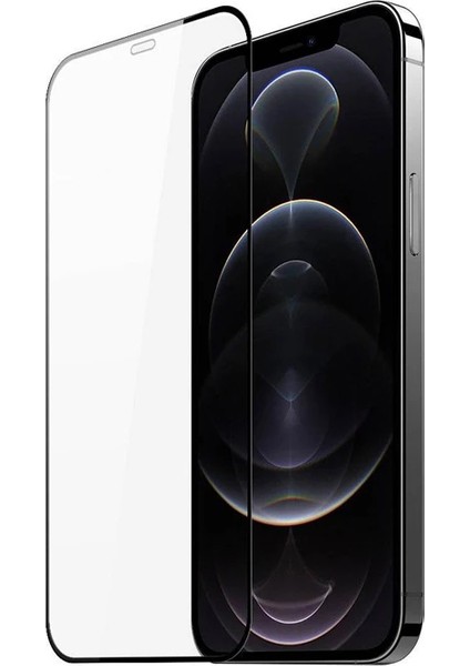Dux Ducis iPhone 12 - 12 Pro 6.1inç Tempered Cam Ekran Koruyucu 10D Full Kaplama-(1 - CPT103777-48