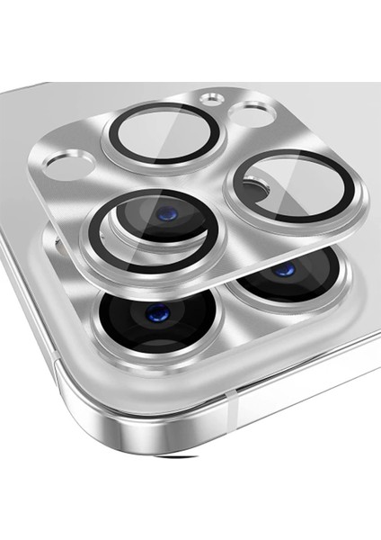 Ally iPhone 15 Pro-15 Pro Max Metal Tempered Kamera Lens KORUYUCU-(1903) - CPT107759-6718