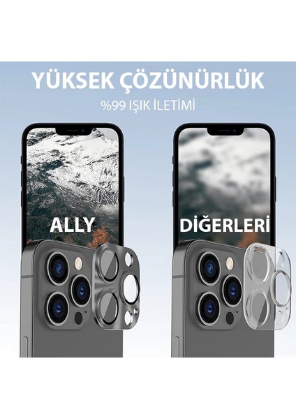 Ally iPhone 15 Pro-15 Pro Max Metal Tempered Kamera Lens KORUYUCU-(1903) - CPT107759-6718 fırsatları