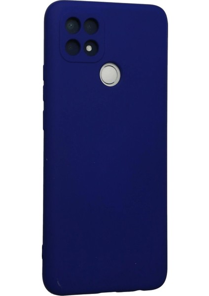 Oppo A15 Kılıf Nano Içi Kadife Silikon - Lacivert - CPT102017-1198