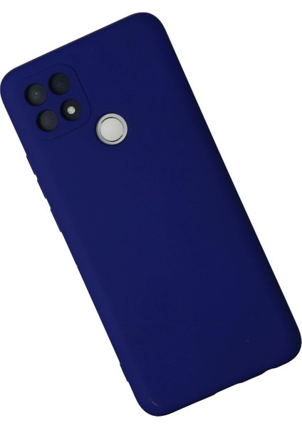 Oppo A15 Kılıf Nano Içi Kadife Silikon - Lacivert - CPT102017-1198