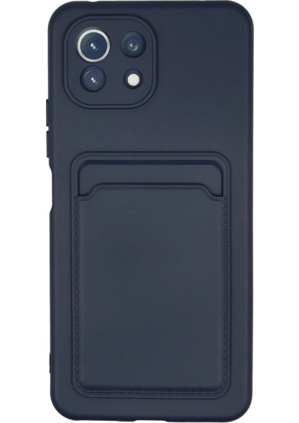 Xiaomi Mi 11 Kılıf Kelvin Kartvizitli Silikon - Lacivert - CPT108385-2455