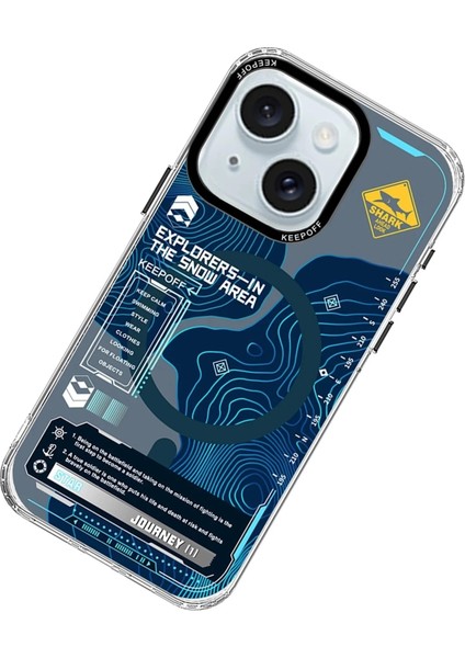 iPhone 15 Map Magsafe Kapak - Island modelleri