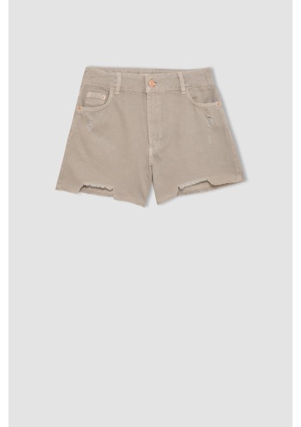 Kız Çocuk Jean Şort B5048A824SM