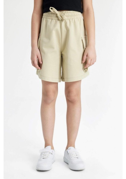 Kız Çocuk Kargo Fit Şort