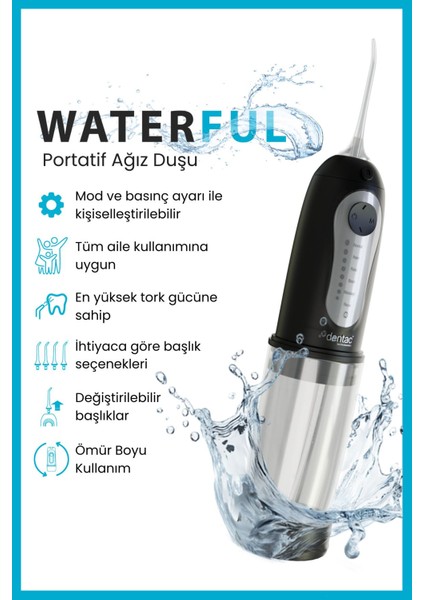 Portatif Ağız Duşu Siyah fırsatları