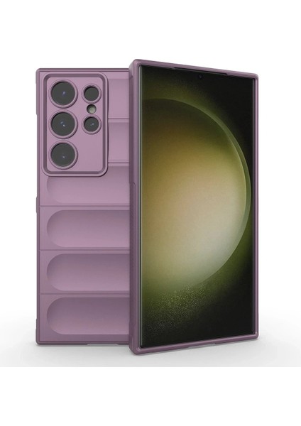 Samsung Galaxy S24 Ultra Kılıf Optimum Silikon - Mor - CPT109648-5646