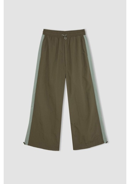 Fit Jogger Eşofman Altı Beli Lastikli Paçası Ayarlanabilir Lastikli Paraşüt Kumaş B4234AX24SP