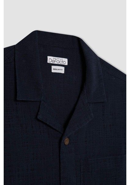 Regular Fit Apaş Yaka Pamuklu Gömlek Ceket B4608AX24SP