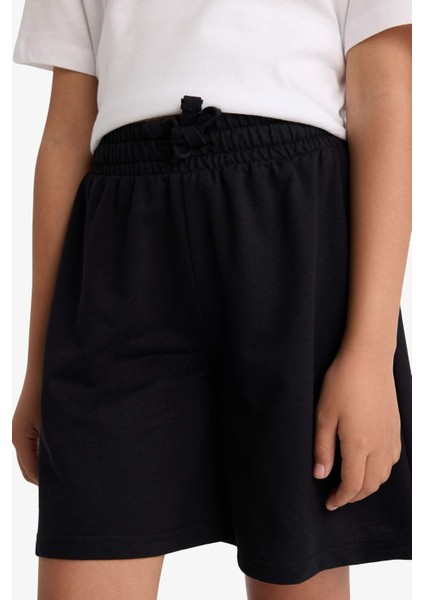 Kız Çocuk Basic Düz Bermuda Şort B5165A824HS