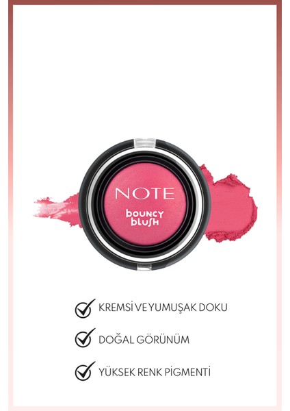 Bouncy Blush Yumuşak Kremsi Allık - 01 Paradise
