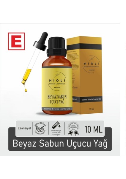 Beyaz Sabun Esansiyel Uçucu Yağ Buhurdanlık Yağı Aromaterapi Yağı 10 ml