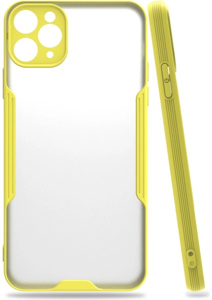 iPhone 11 Pro Max Kılıf Platin Silikon - Sarı - CPT101791-2820