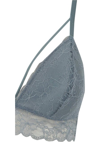 Floral Pedli Dantel Kaplı Pedli Büstiyer Fall in Love