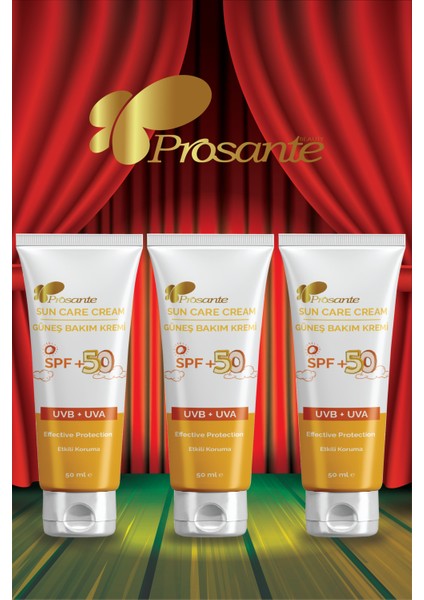 Güneş Bakım Kremi Spf +50 Çocuk 50 ml x 3 Adet fırsatları