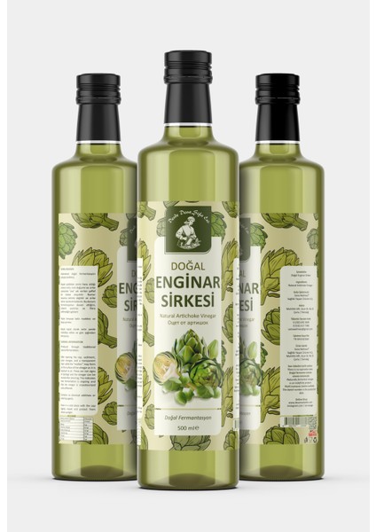 Enginar Sirkesi 500 ml modelleri