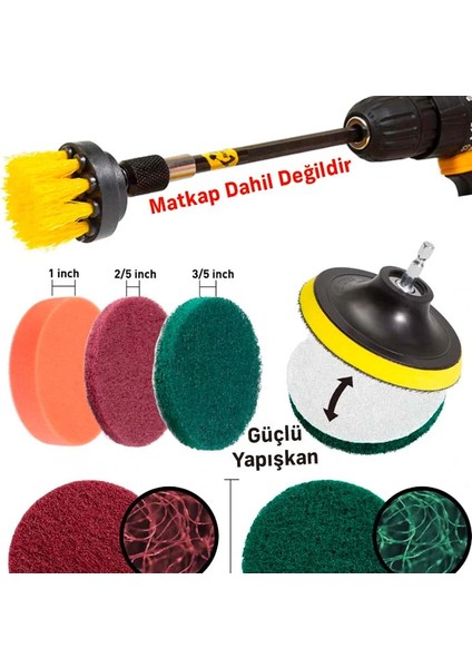 Ally 31 Parça Çok Amaçlı Ev Banyo ve Araç Matkap Ucu Temizlik SETI-(1903) - CPT109399-4176