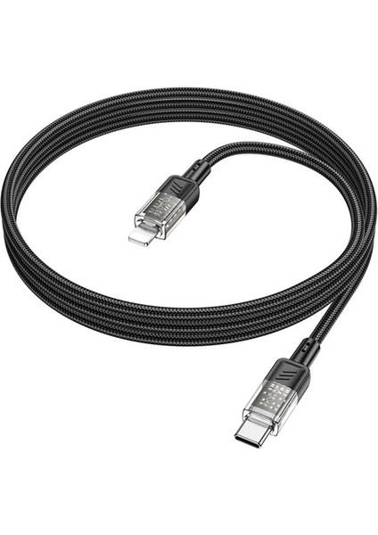 Hoco U129 Transparan Type-C To Lightning Data ve Şarj Kablosu 1M-(1903) - CPT106397-8728 fiyatları