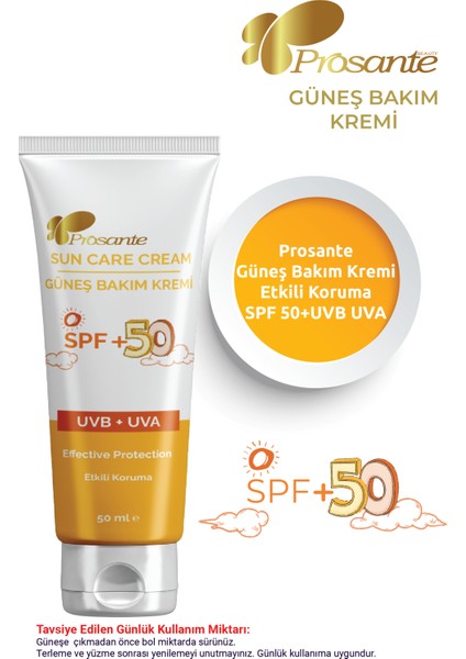 Güneş Bakım Kremi Spf +50 Çocuk 50 ml x 2 Adet fiyatları