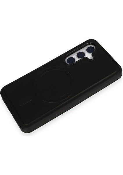 Samsung Galaxy S24 Kılıf Ozzi Magsafe Deri Kapak - Siyah - CPT104968-7059 fırsatları