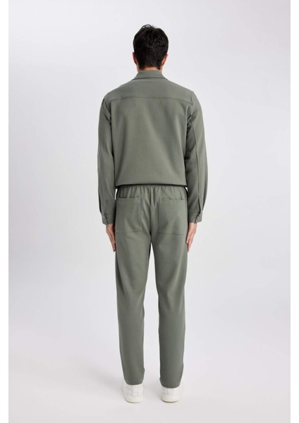Yazlık Jogger Pantolon Relax Fit Rahat Kesim Düz Paça Cepli Beli Bağcıklı B4521AX24SP