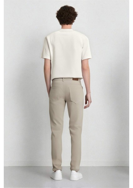 Yazlık Chino Kanvas Pantolon Slim Fit Dar Kesim Cepli Dar Paça T1055AZ24SP