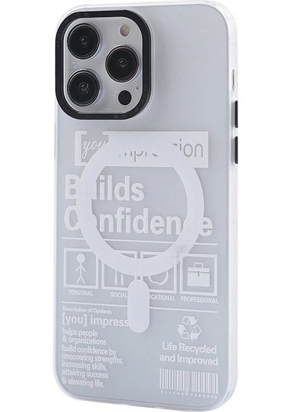 iPhone 14 Pro Kılıf Apollo Magneticsafe Desenli Kapak - Apollo Şeffaf - 4 - CPT107178-6033