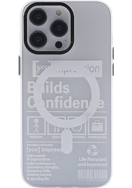 iPhone 14 Pro Kılıf Apollo Magneticsafe Desenli Kapak - Apollo Şeffaf - 4 - CPT107178-6033