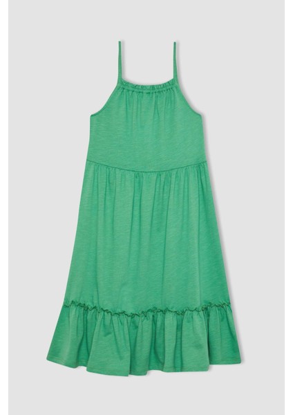 Kız Çocuk Askılı Elbise B4466A824SM