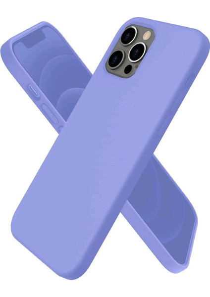 iPhone 12 Pro Max Kılıf First Silikon - Mor - CPT106599-8122