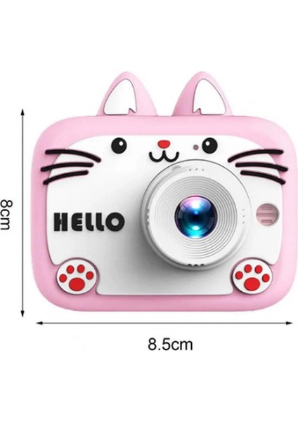 Hello Çocuk Dijital Fotoğraf Makinası 20 Mp Video Kaydedici 2.0 Inç Çift Kameralı KS-102
