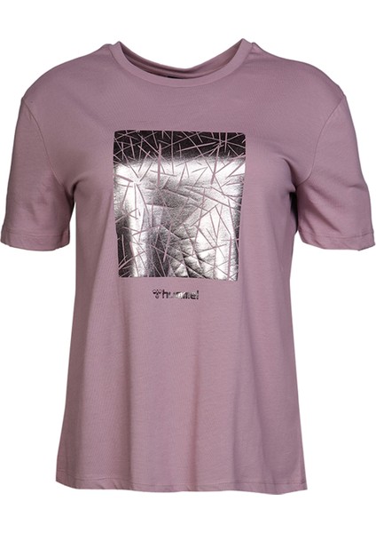 Calvina S/S Tee Yuvarlak Yaka Kısa Kollu Baskılı Mor Kadın Tişört fiyatları