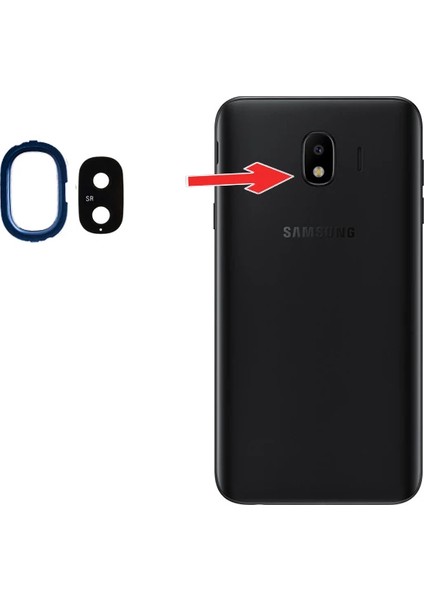 Samsung Galaxy J4 2018 Arka Kamera Lens FULL-(1903) - CPT101732-5337
