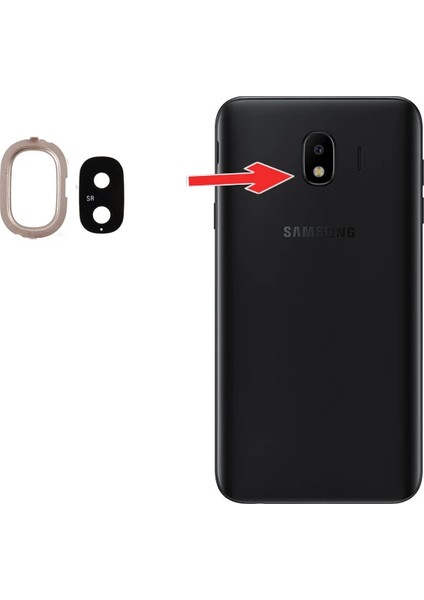 Samsung Galaxy J4 2018 Arka Kamera Lens FULL-(1903) - CPT101732-5337
