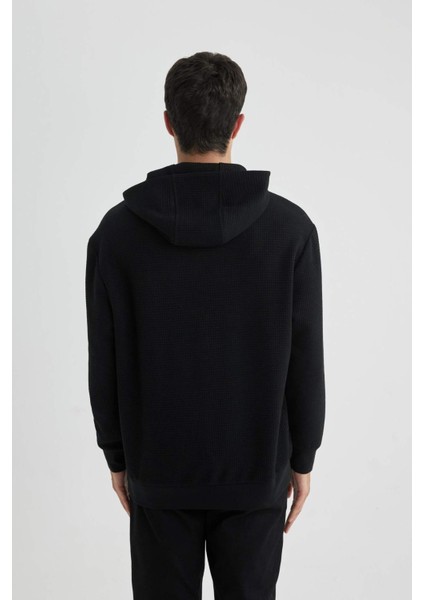 Oversize Geniş Kalıp Kapüşonlu Kapitone Sweatshirt B6492AX24SP